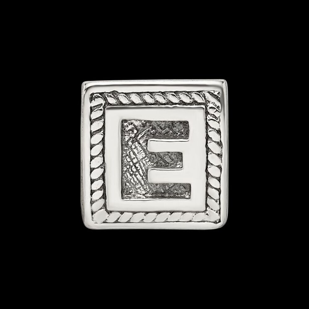 Kazi Luxury Sterling Silver Reflections Letter E … - image 4